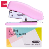 得力(deli)12#多彩迷你型套装订书机(订书机+订书针) 颜色随机0353